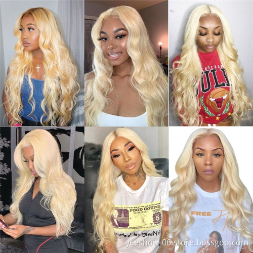Transparent wholesale price human hair lace wig cuticle aligned natural brazilian body virgin wavy hair wigs